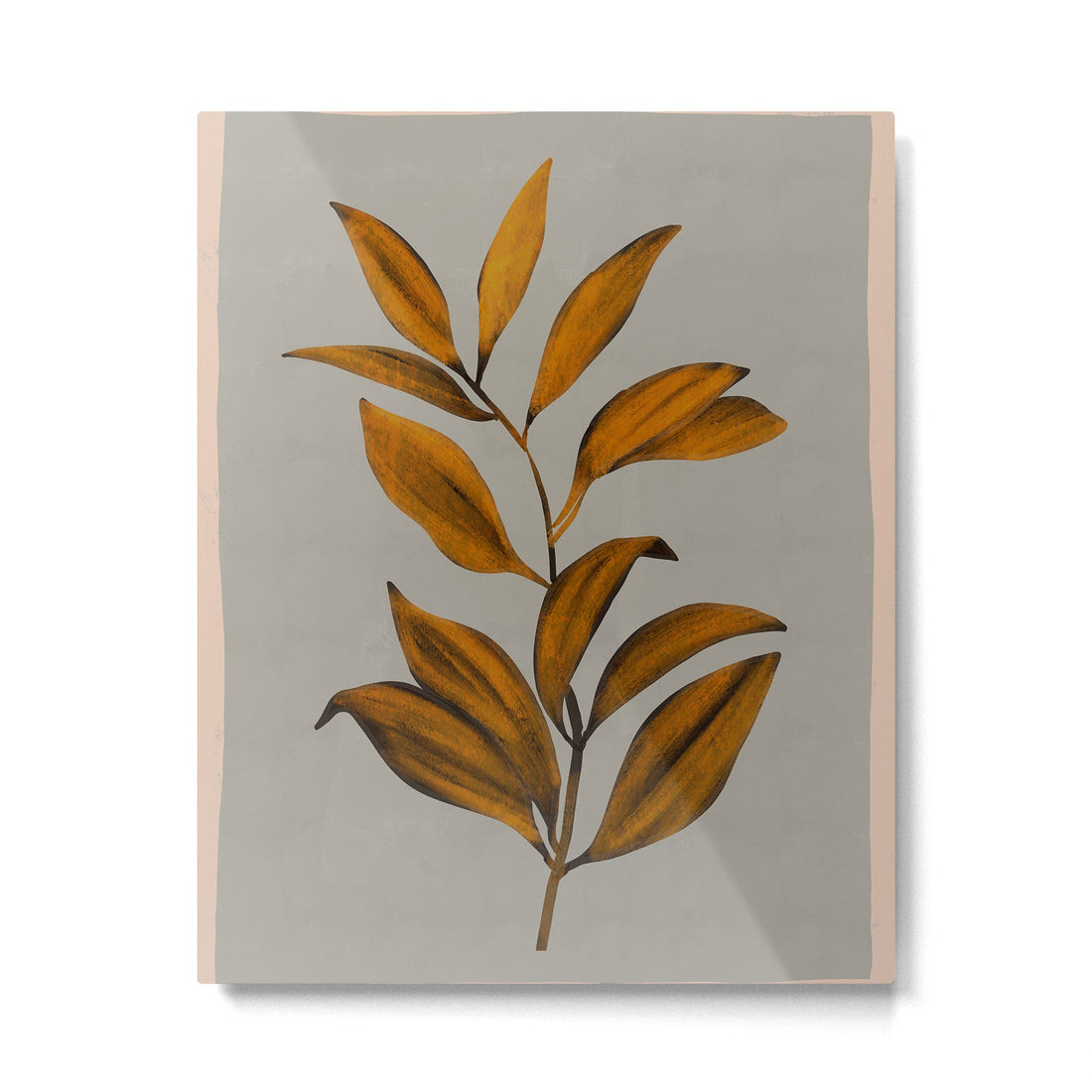 Abstract Art /Minimal Plant 78 Metal Print | TeksDecor