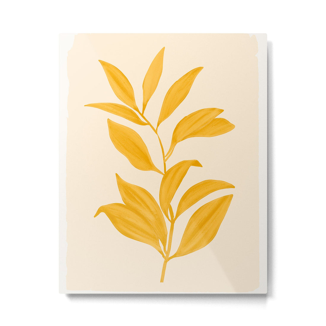 Abstract Art /Minimal Plant 80 Metal Print | TeksDecor