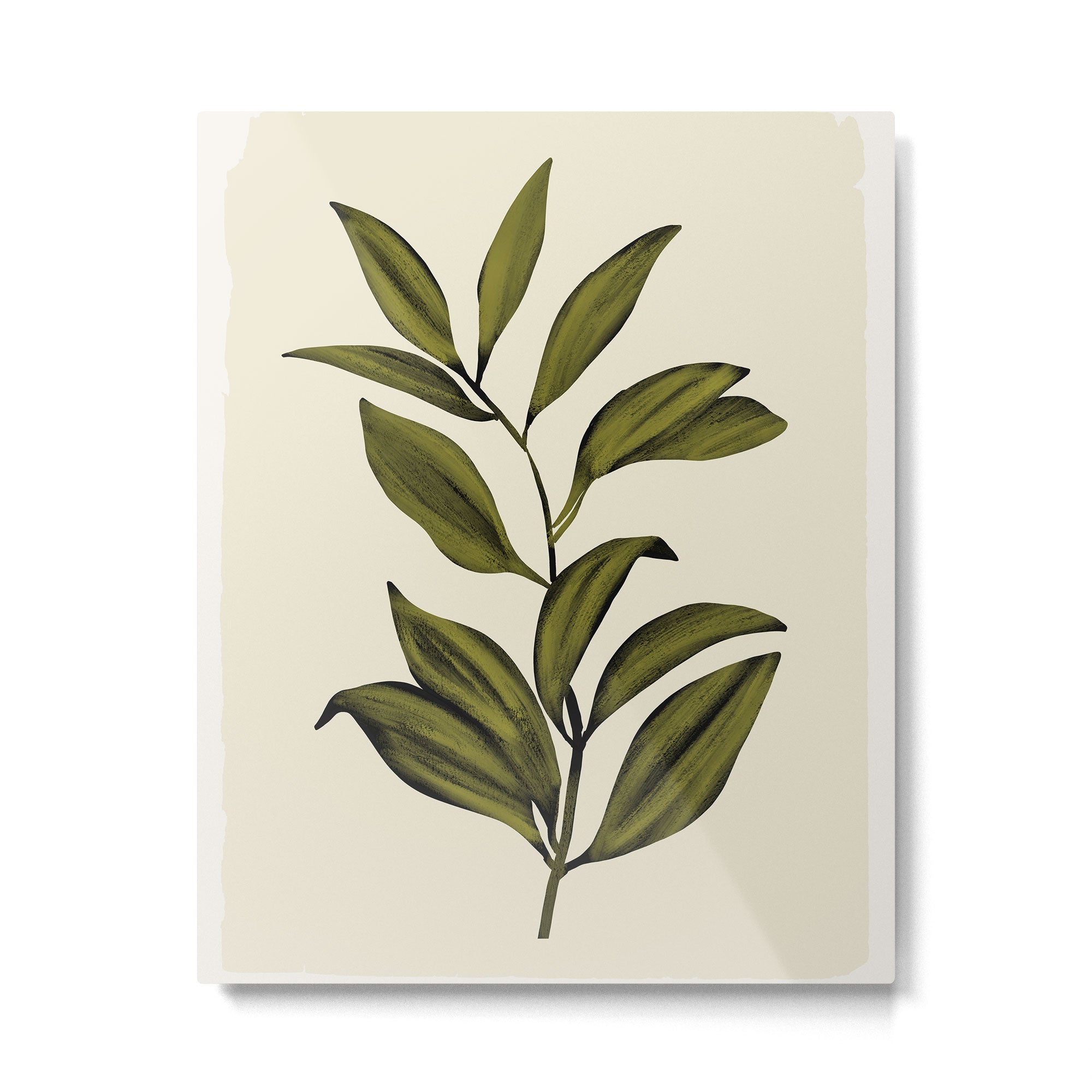 Abstract Art /Minimal Plant 82 Metal Print | TeksDecor