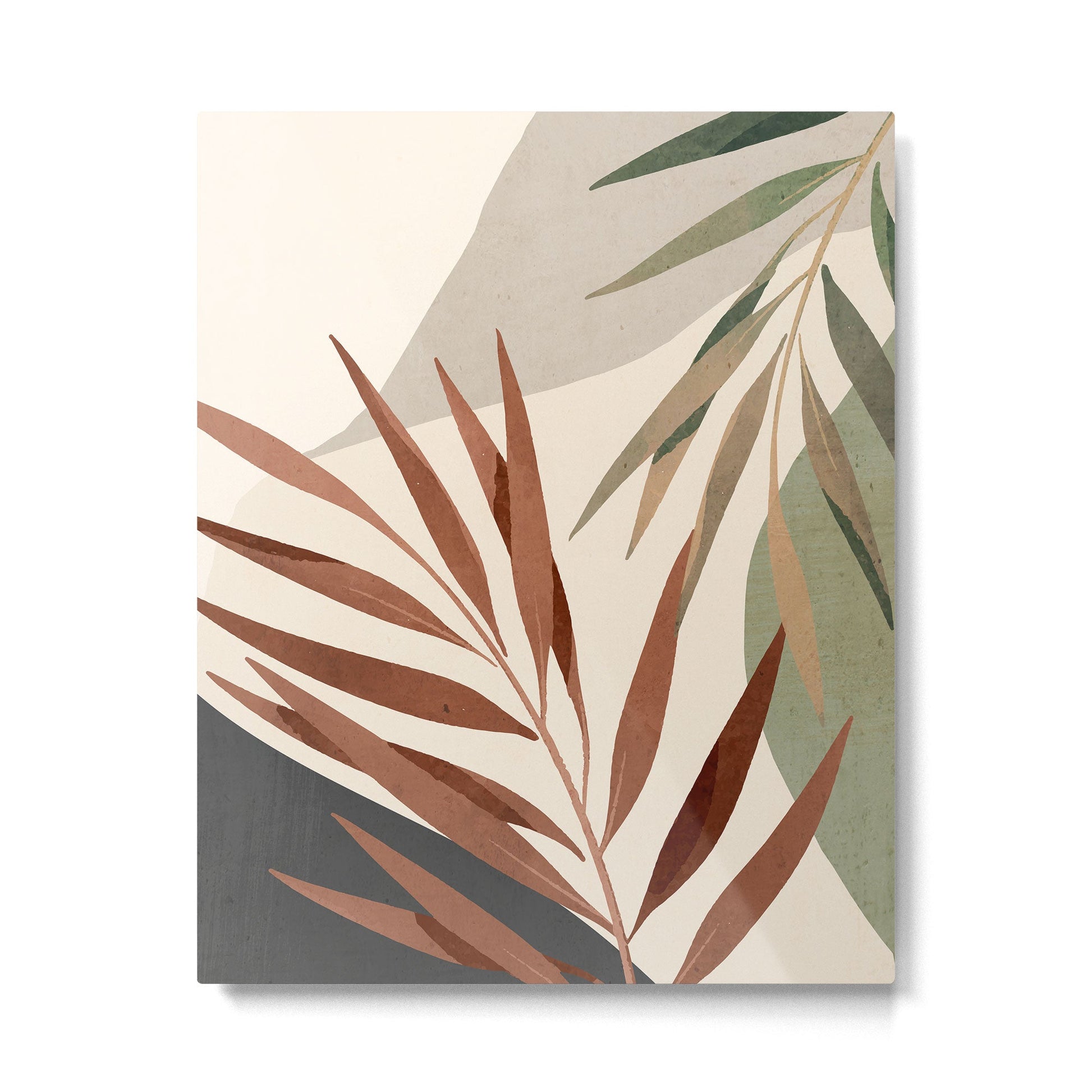 Abstract Art Tropical Leaves 11 Metal Print | TeksDecor