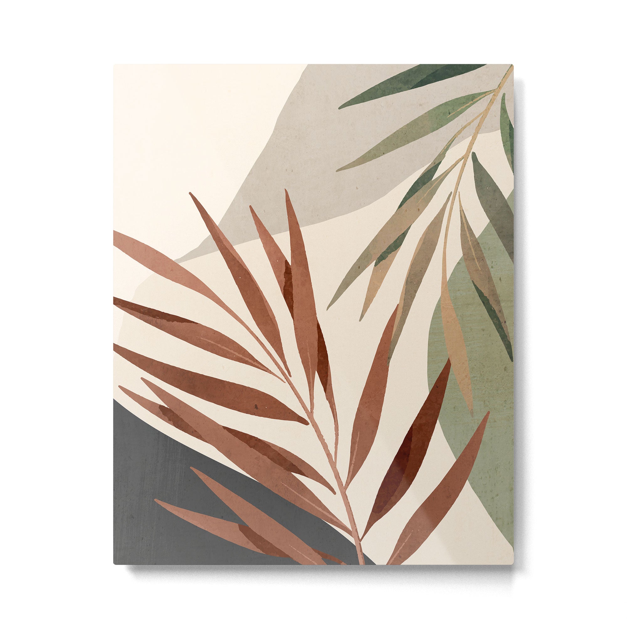 Abstract Art Tropical Leaves 11 Metal Print | TeksDecor