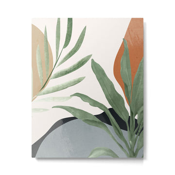 Abstract Art Tropical Leaves 10 Metal Print | TeksDecor