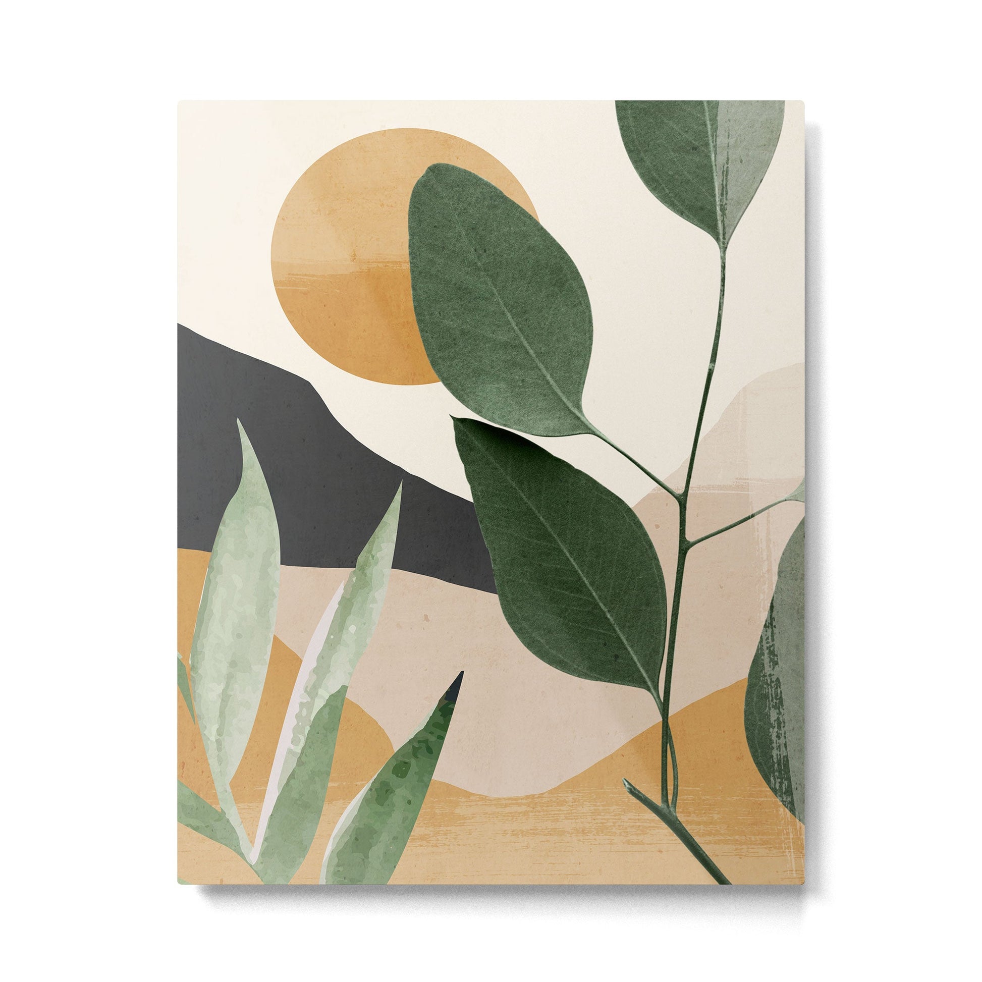 Abstract Art Tropical Leaves 8 Metal Print | TeksDecor