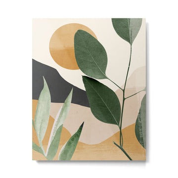 Abstract Art Tropical Leaves 8 Metal Print | TeksDecor