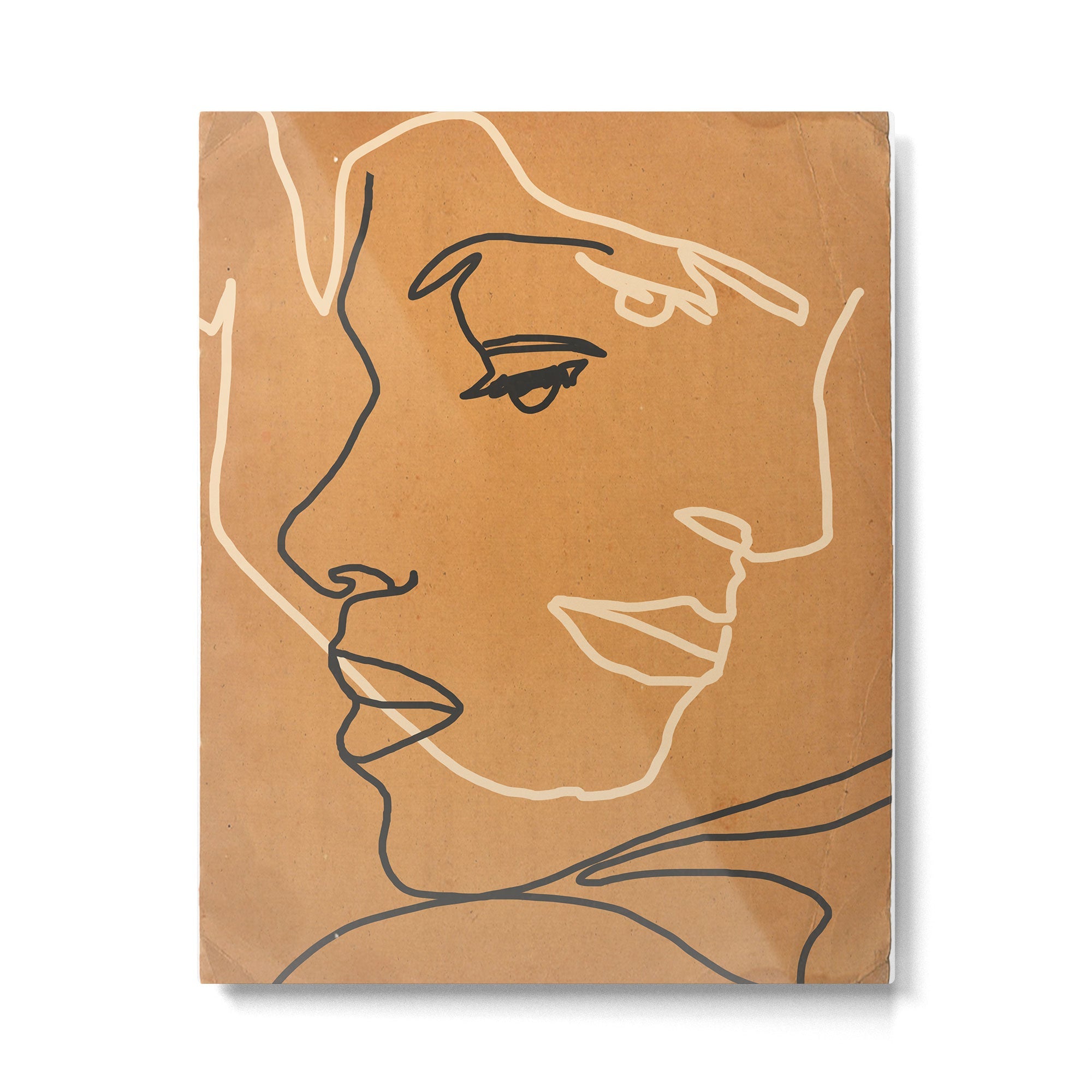 Abstract Face 15 Metal Print | TeksDecor