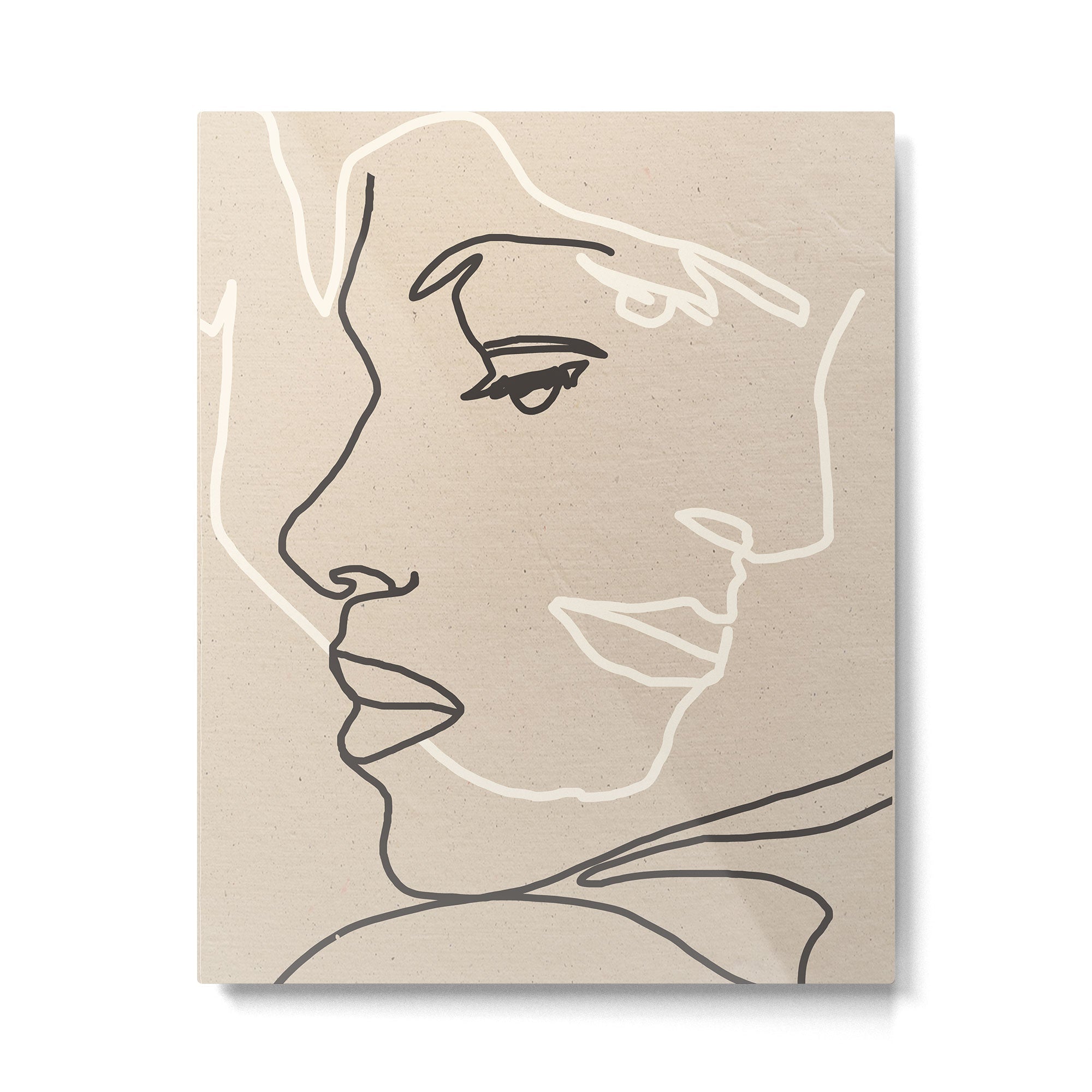Abstract Face 16 Metal Print | TeksDecor