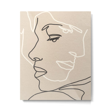 Abstract Face 16 Metal Print | TeksDecor