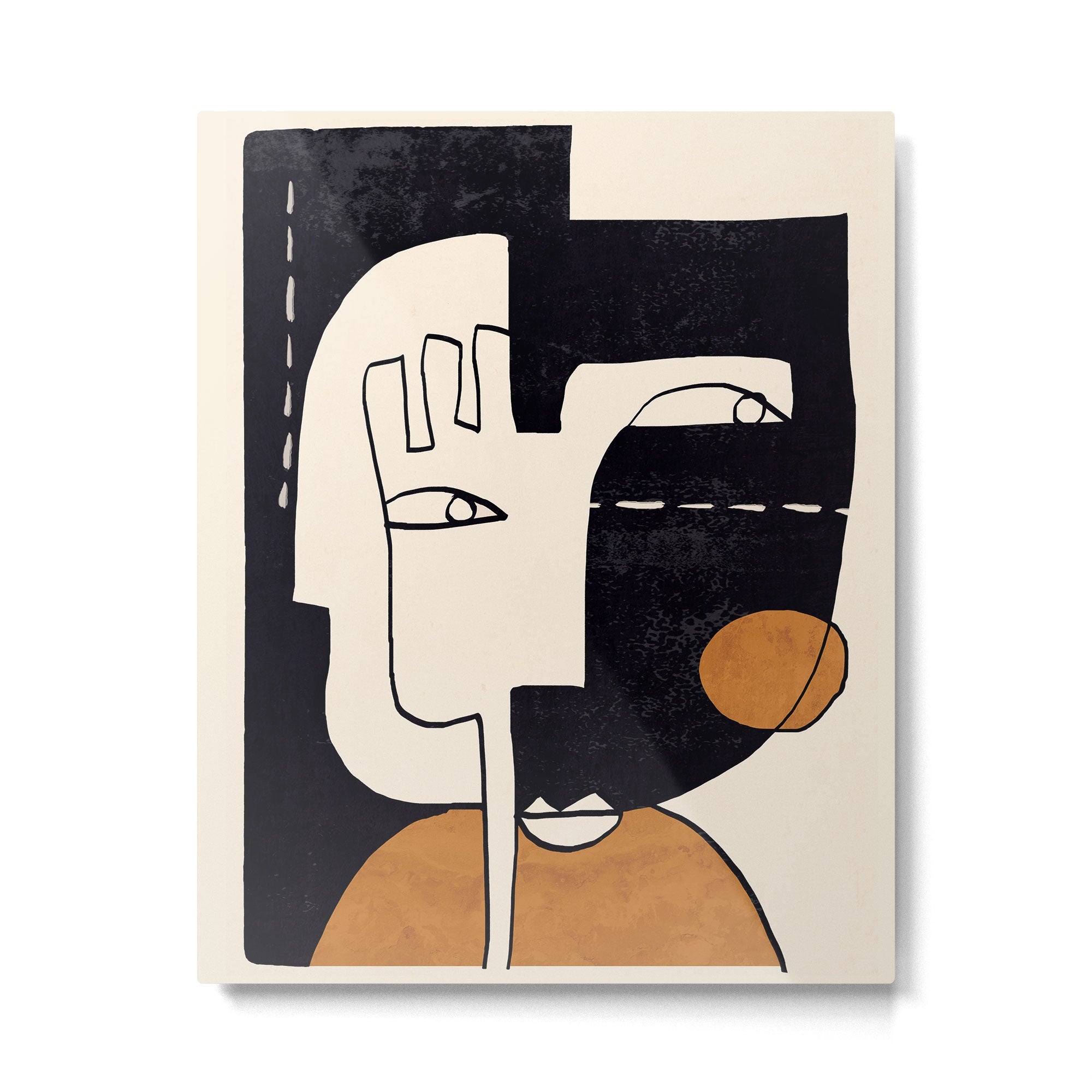 Abstract Face 55 Metal Print | TeksDecor