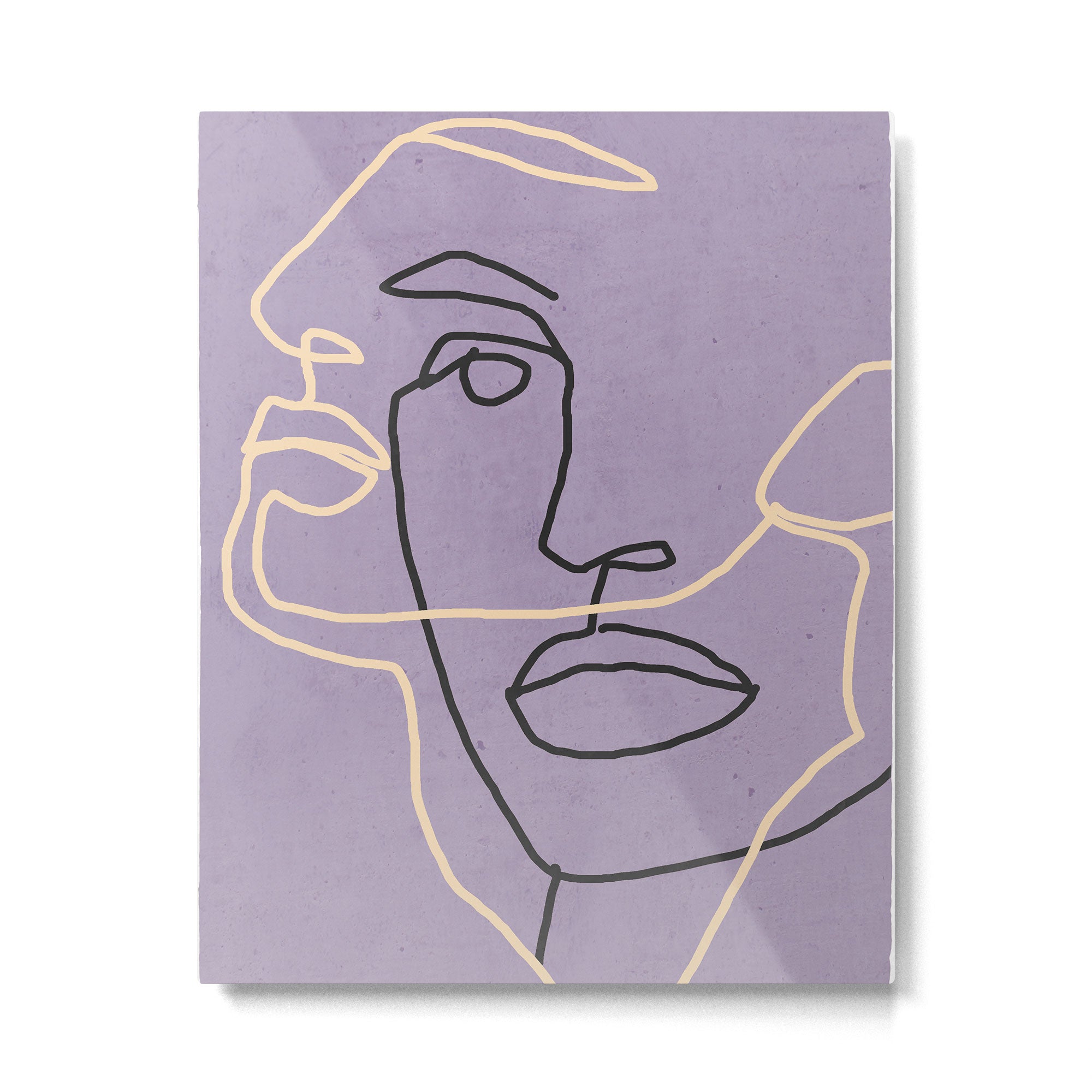Abstract Face 6/1 Metal Print | TeksDecor