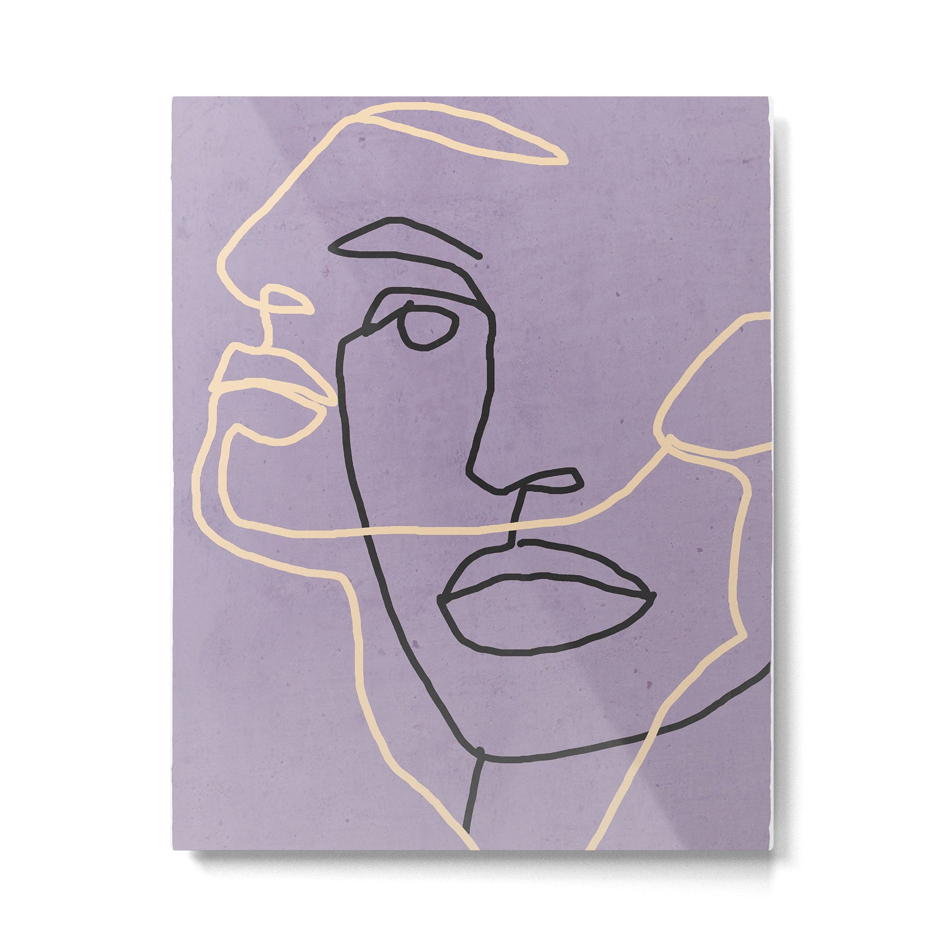 Abstract Face 6/1 Metal Print | TeksDecor