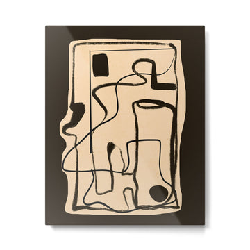 Abstract line art 133 Metal Print | TeksDecor