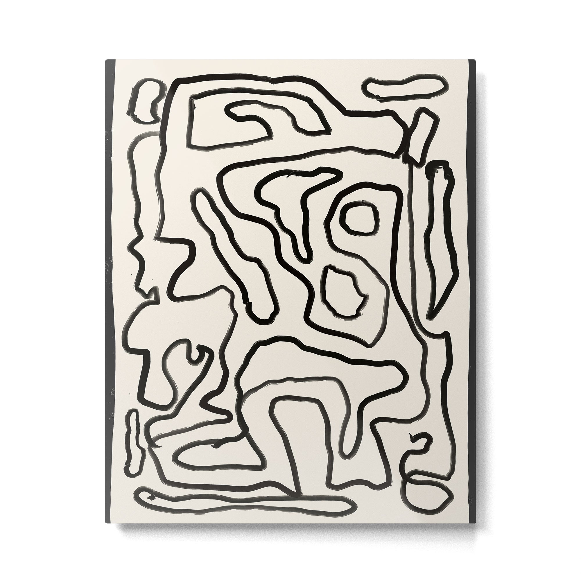 Abstract line art 154 Metal Print | TeksDecor