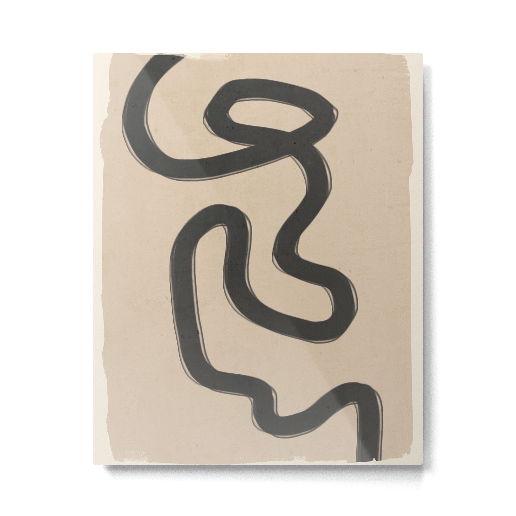Abstract line art 43 Metal Print | TeksDecor