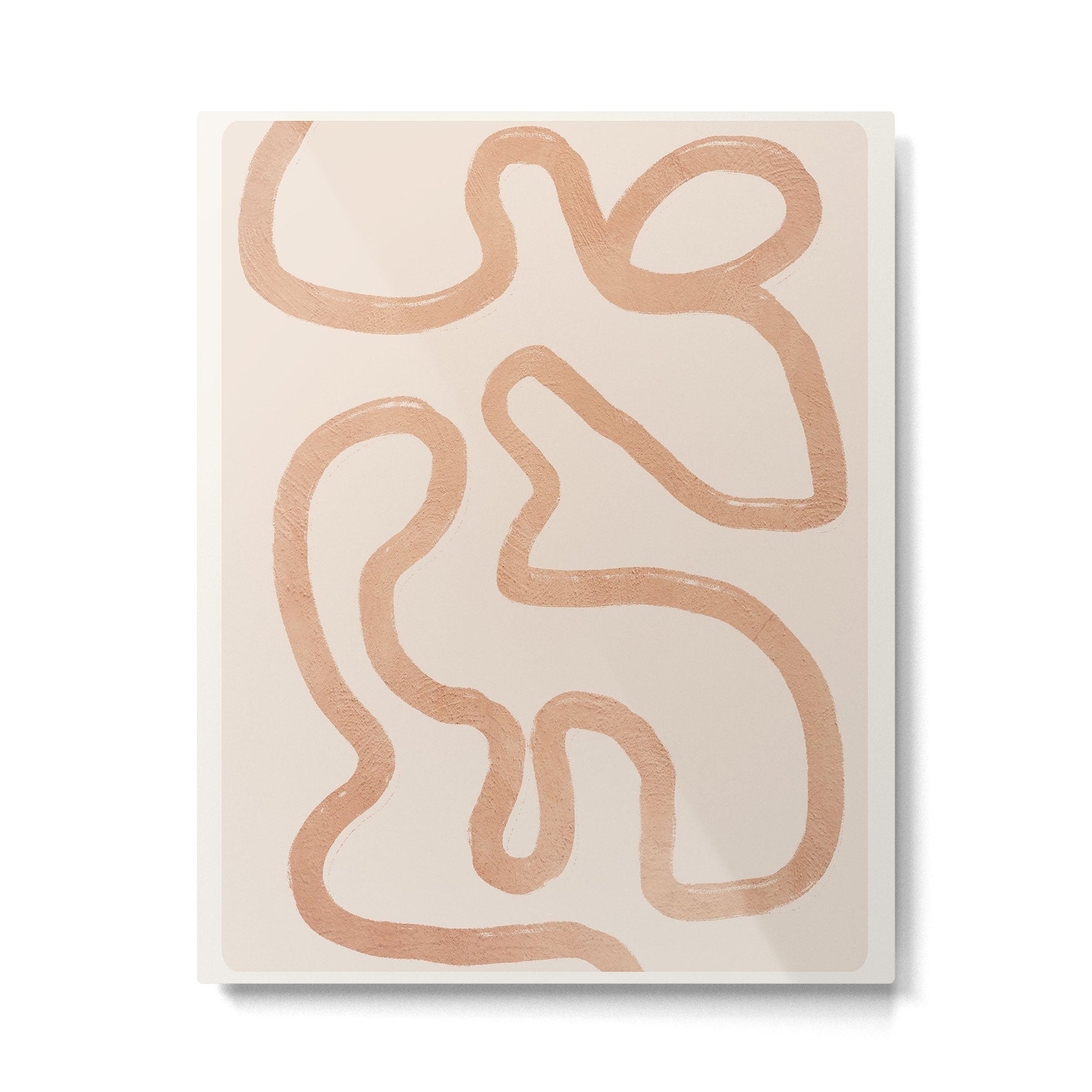 Abstract line art 75 Metal Print | TeksDecor