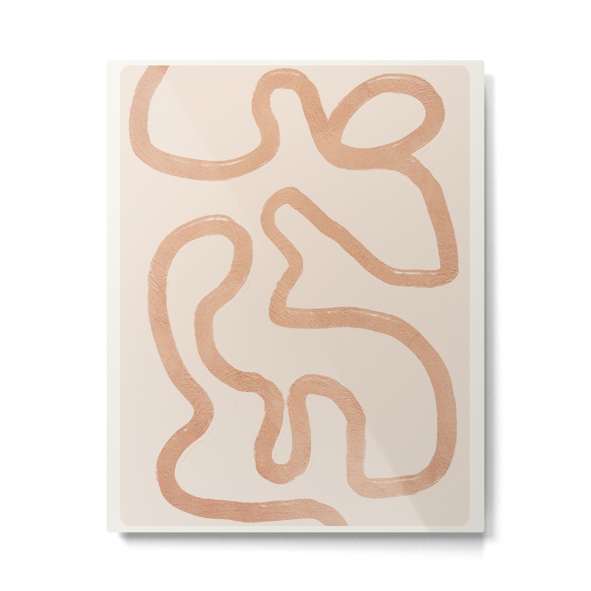 Abstract line art 75 Metal Print | TeksDecor