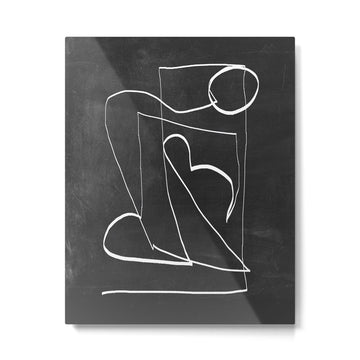 Abstract line art 93 Metal Print | TeksDecor