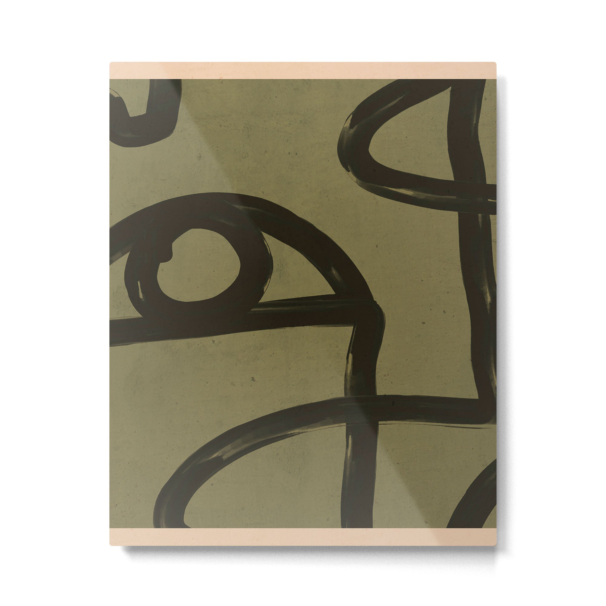 Abstract Line Art Eye 2 Metal Print | TeksDecor