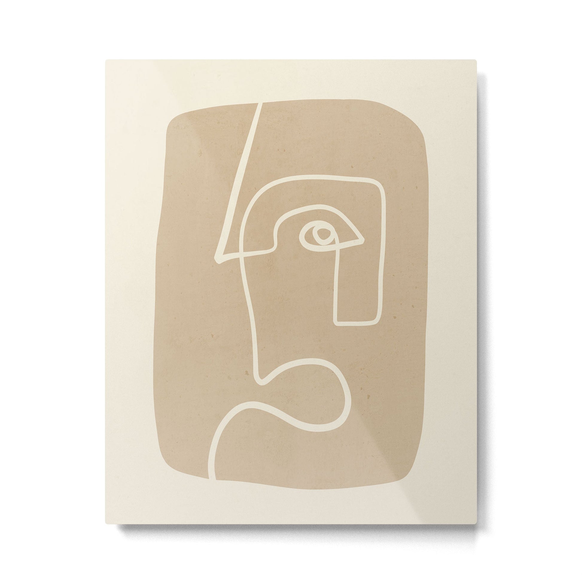 Abstract line art / Face 7 Metal Print | TeksDecor