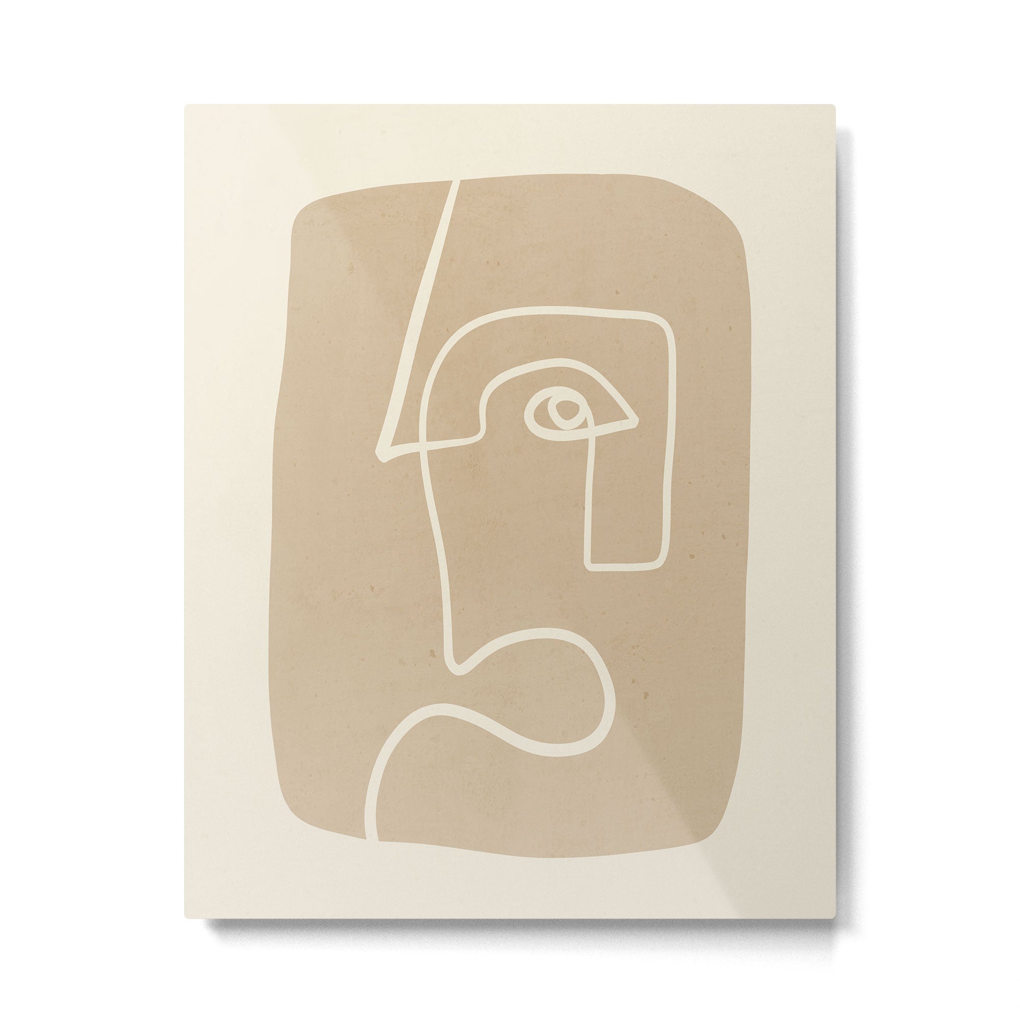 Abstract line art / Face 7 Metal Print | TeksDecor