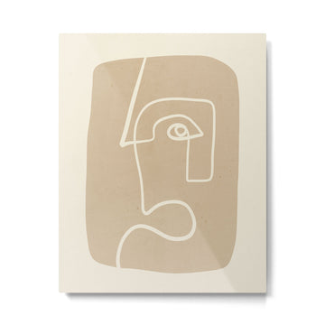 Abstract line art / Face 7 Metal Print | TeksDecor