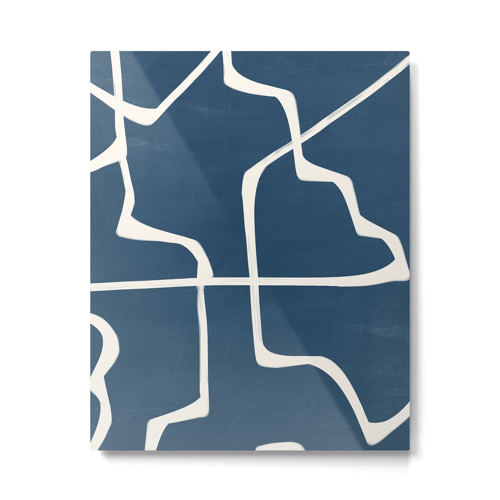 Abstract Lines 3 Metal Print | TeksDecor