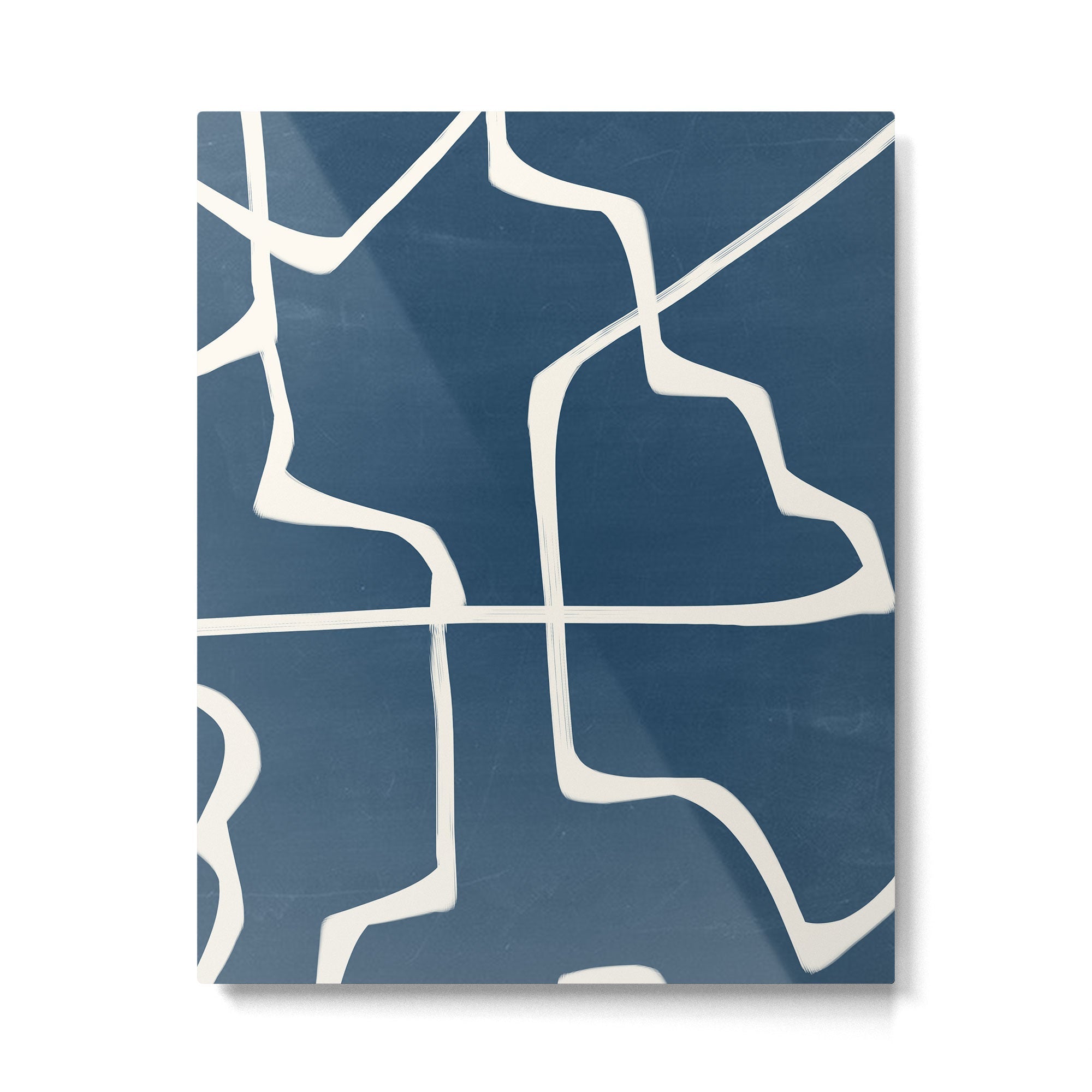 Abstract Lines 3 Metal Print | TeksDecor