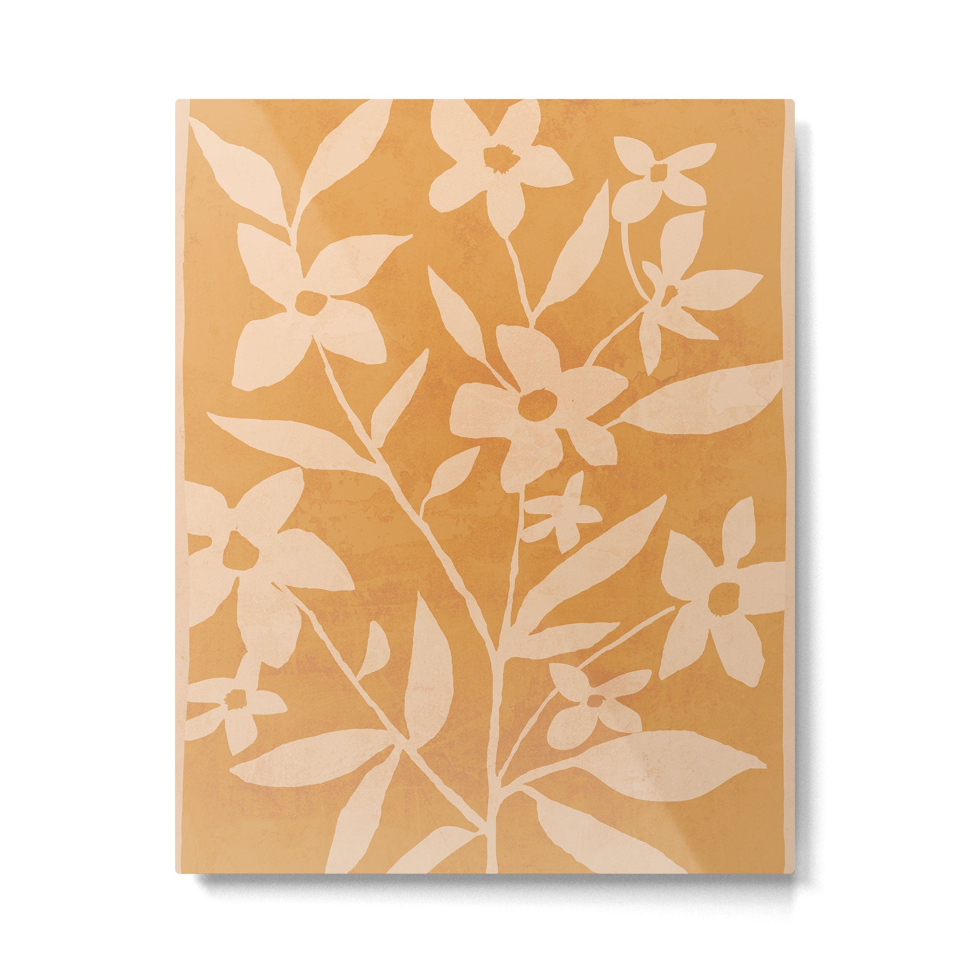 Abstract Minimal Flowers 14 Metal Print | TeksDecor