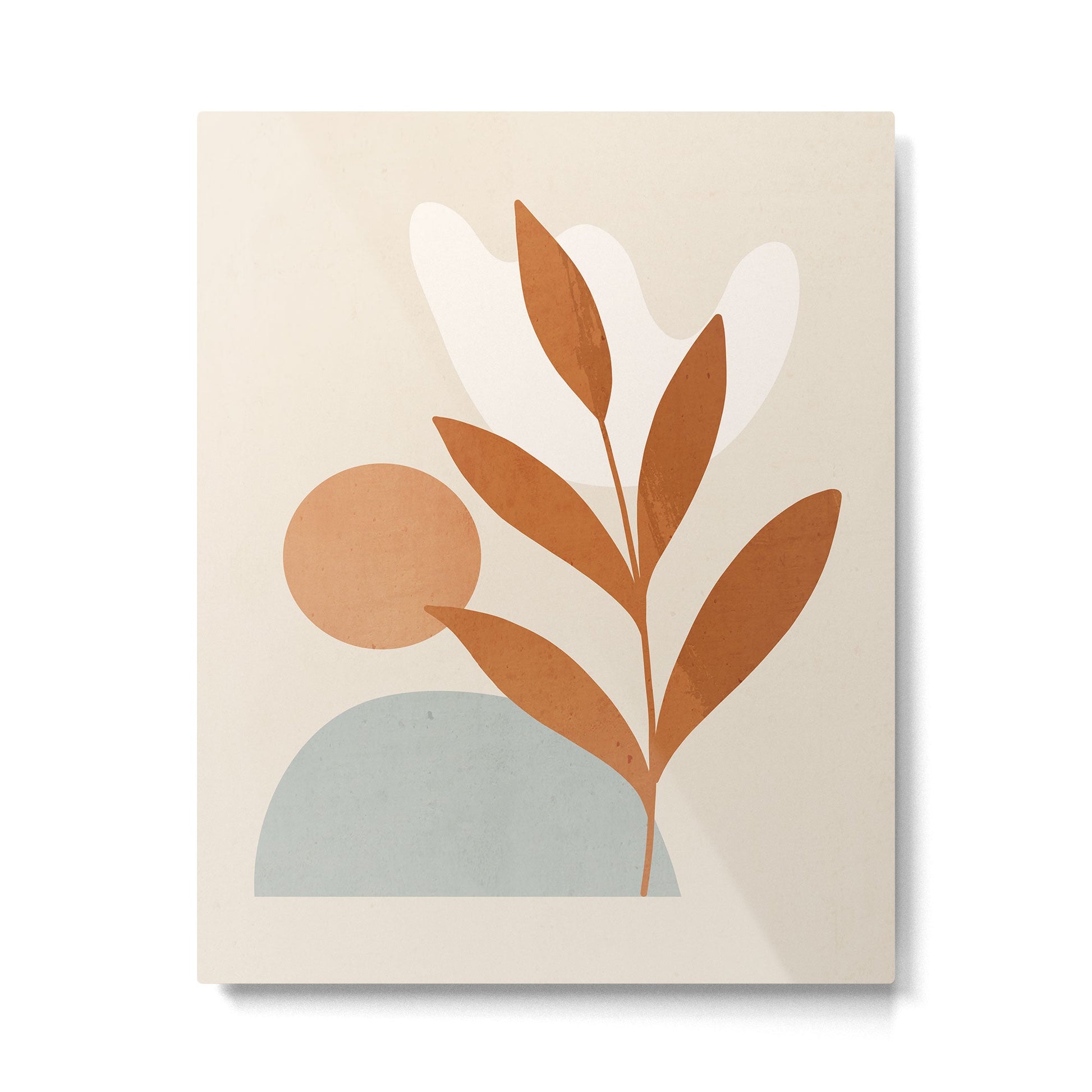 Abstract Minimal -Plant 10 Metal Print | TeksDecor