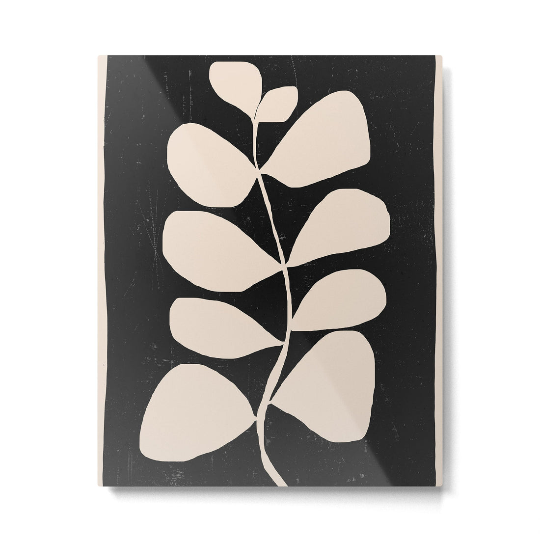 Abstract Minimal -Plant 3/2 Metal Print | TeksDecor