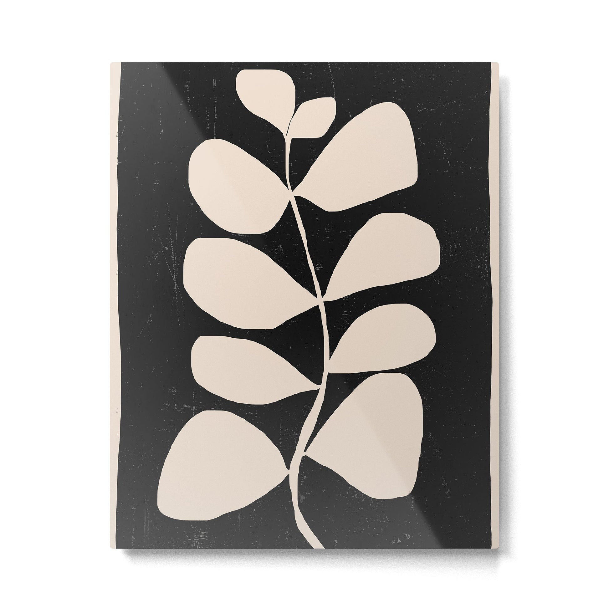 Abstract Minimal -Plant 3/2 Metal Print | TeksDecor