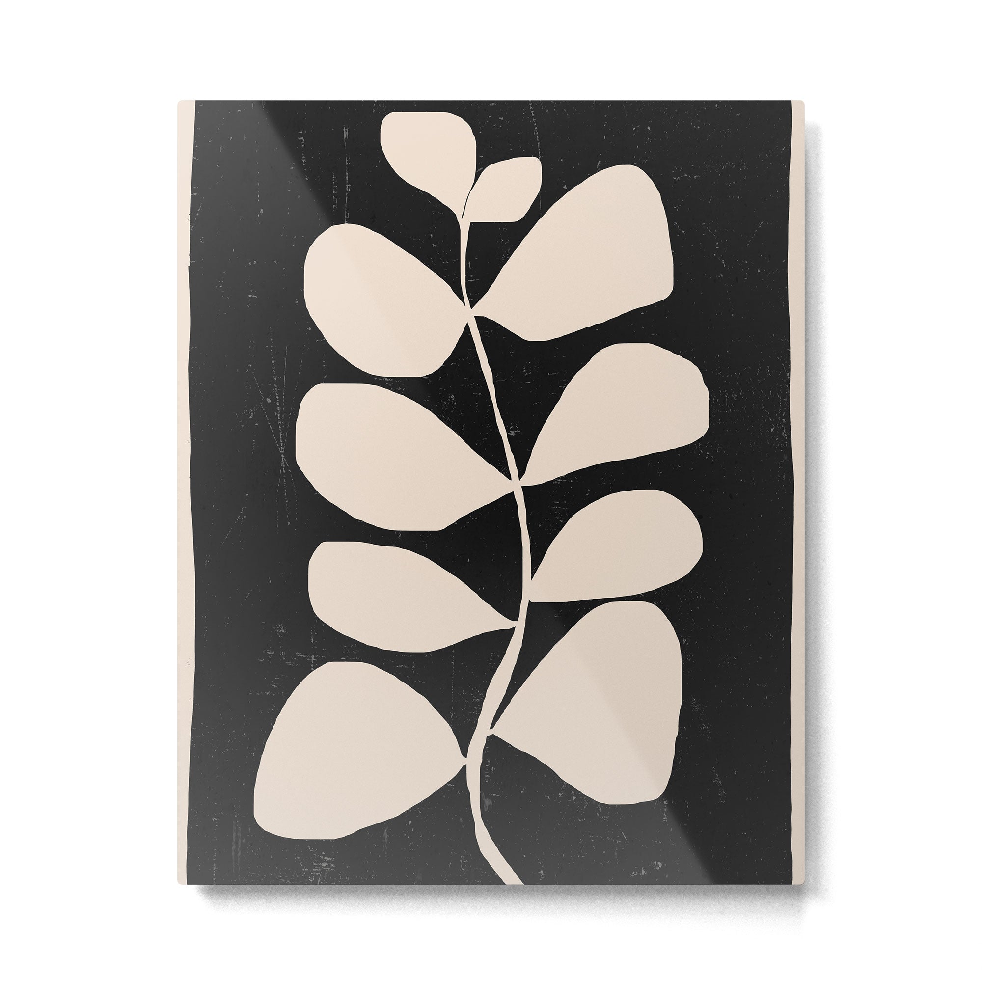 Abstract Minimal -Plant 3/2 Metal Print | TeksDecor