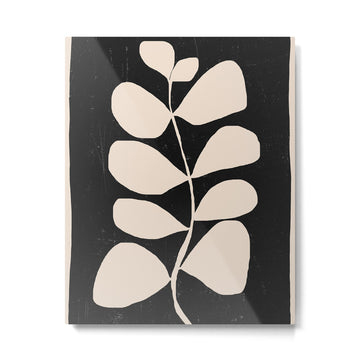 Abstract Minimal -Plant 3/2 Metal Print | TeksDecor