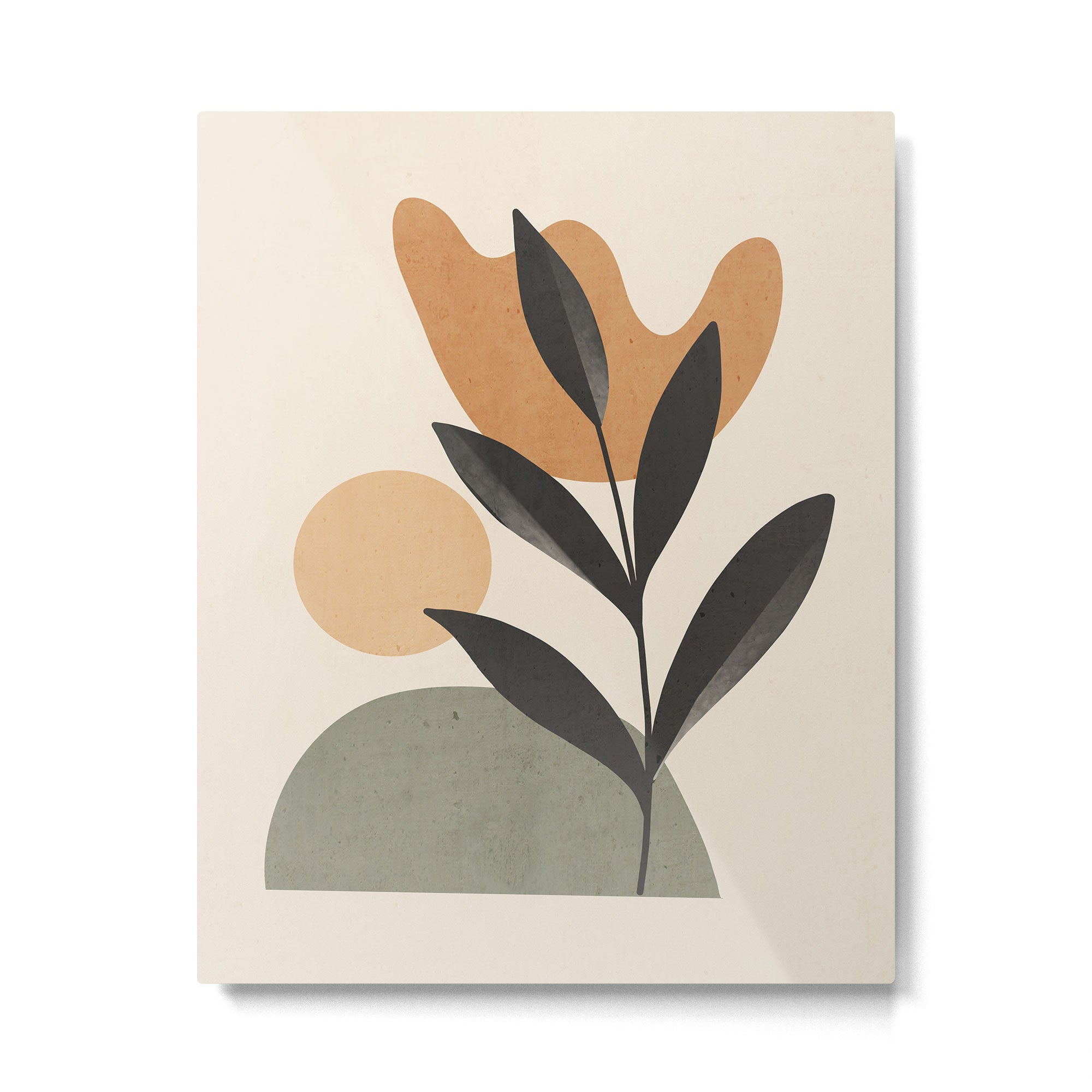 Abstract Minimal -Plant 9 Metal Print | TeksDecor