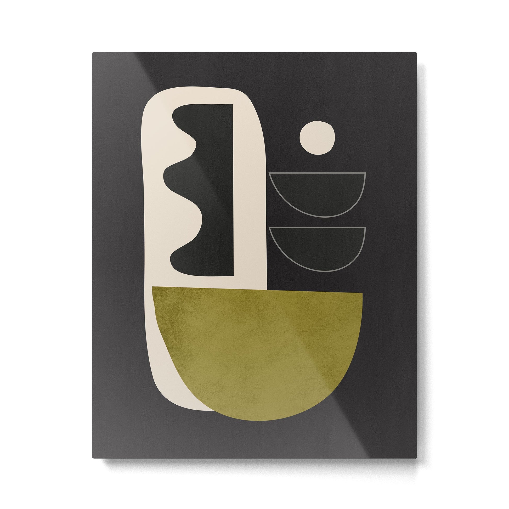 Abstract Minimal Shapes 122 Metal Print | TeksDecor