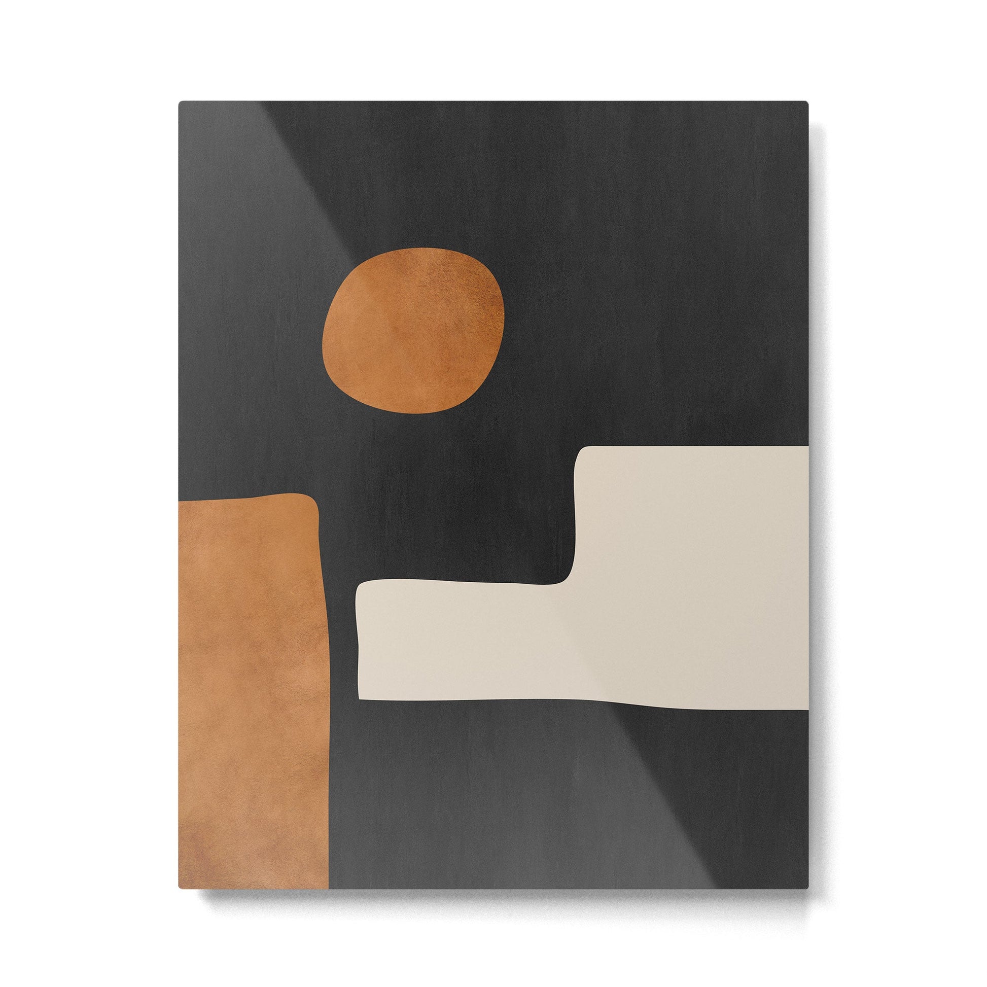 Abstract Minimal Shapes 128 Metal Print | TeksDecor