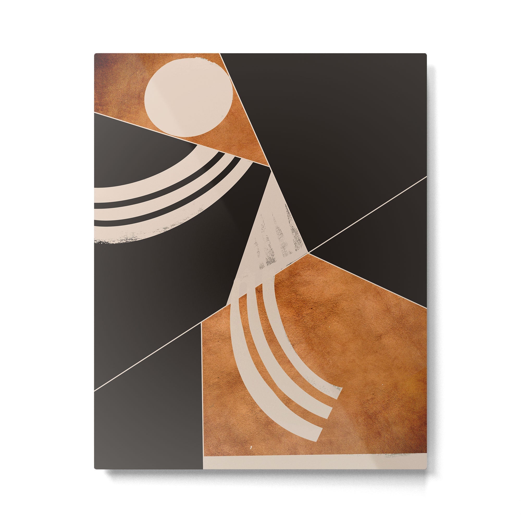 Abstract Minimal Shapes 130 Metal Print | TeksDecor