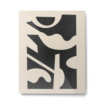 Abstract Minimal Shapes 139 Metal Print | TeksDecor