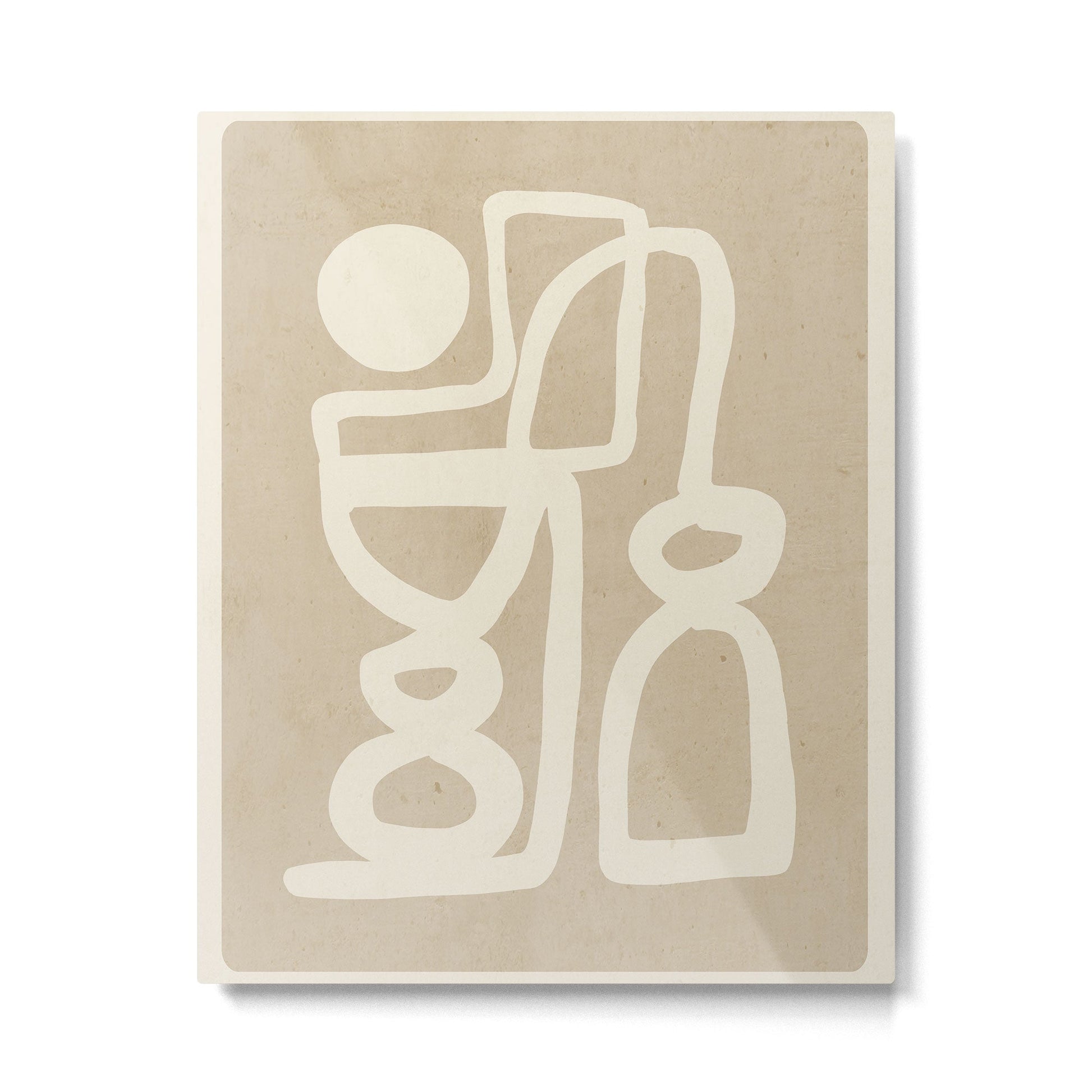 Abstract Minimal Shapes 78 Metal Print | TeksDecor