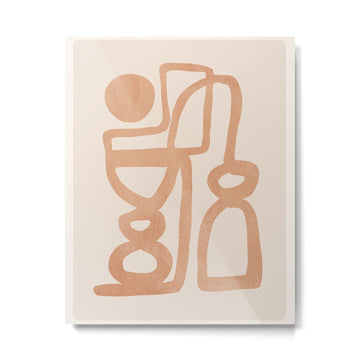 Abstract Minimal Shapes 80 Metal Print | TeksDecor