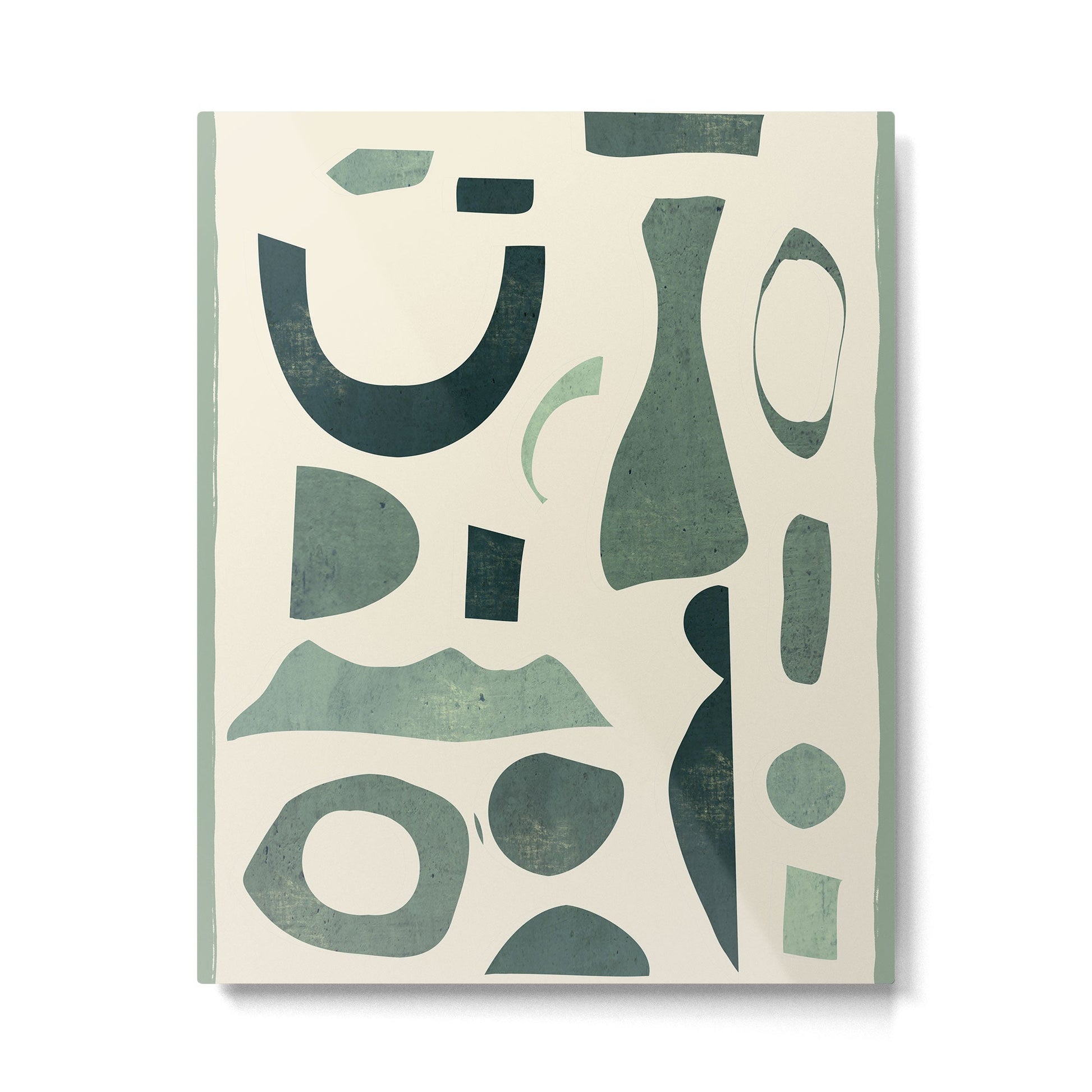 Abstract Shapes 38/4 Metal Print | TeksDecor