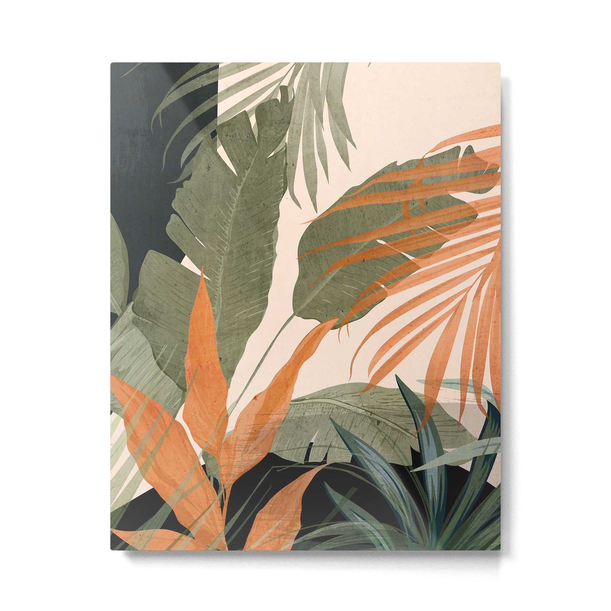 Jungle Abstract 10 Metal Print | TeksDecor