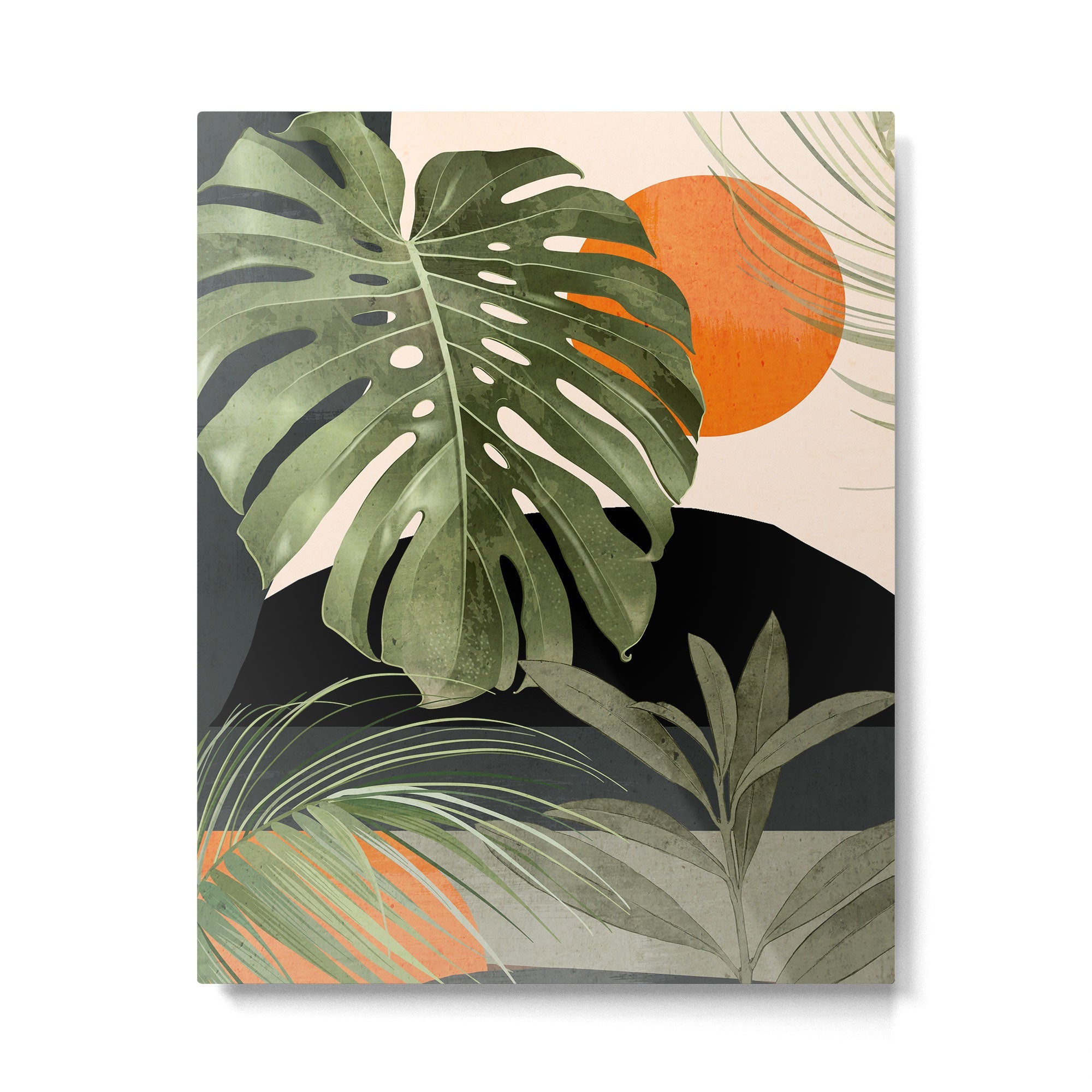 Jungle Abstract 11 Metal Print | TeksDecor