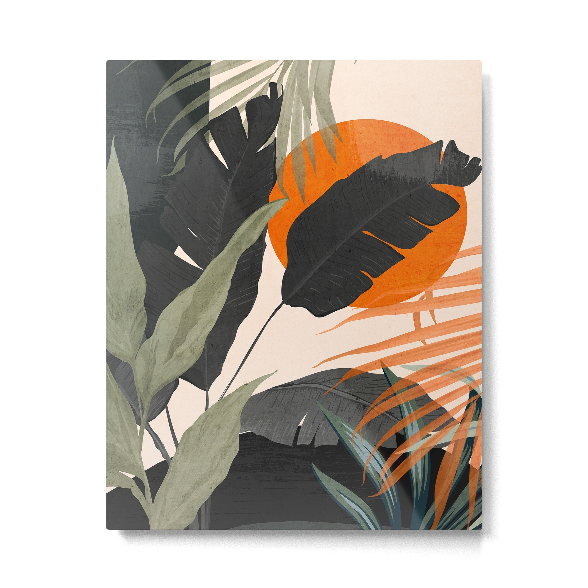 Jungle Abstract 12 Metal Print | TeksDecor