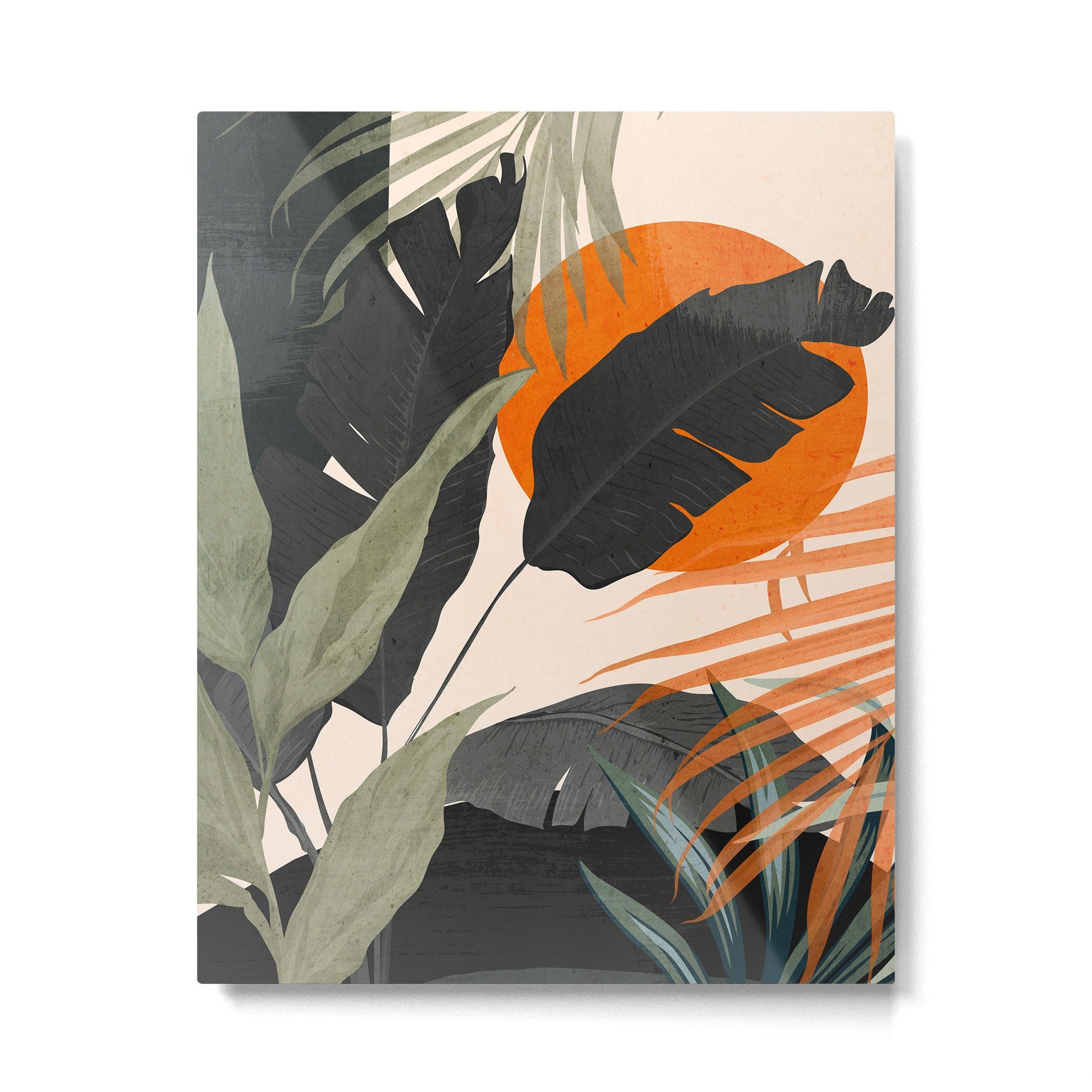 Jungle Abstract 12 Metal Print | TeksDecor