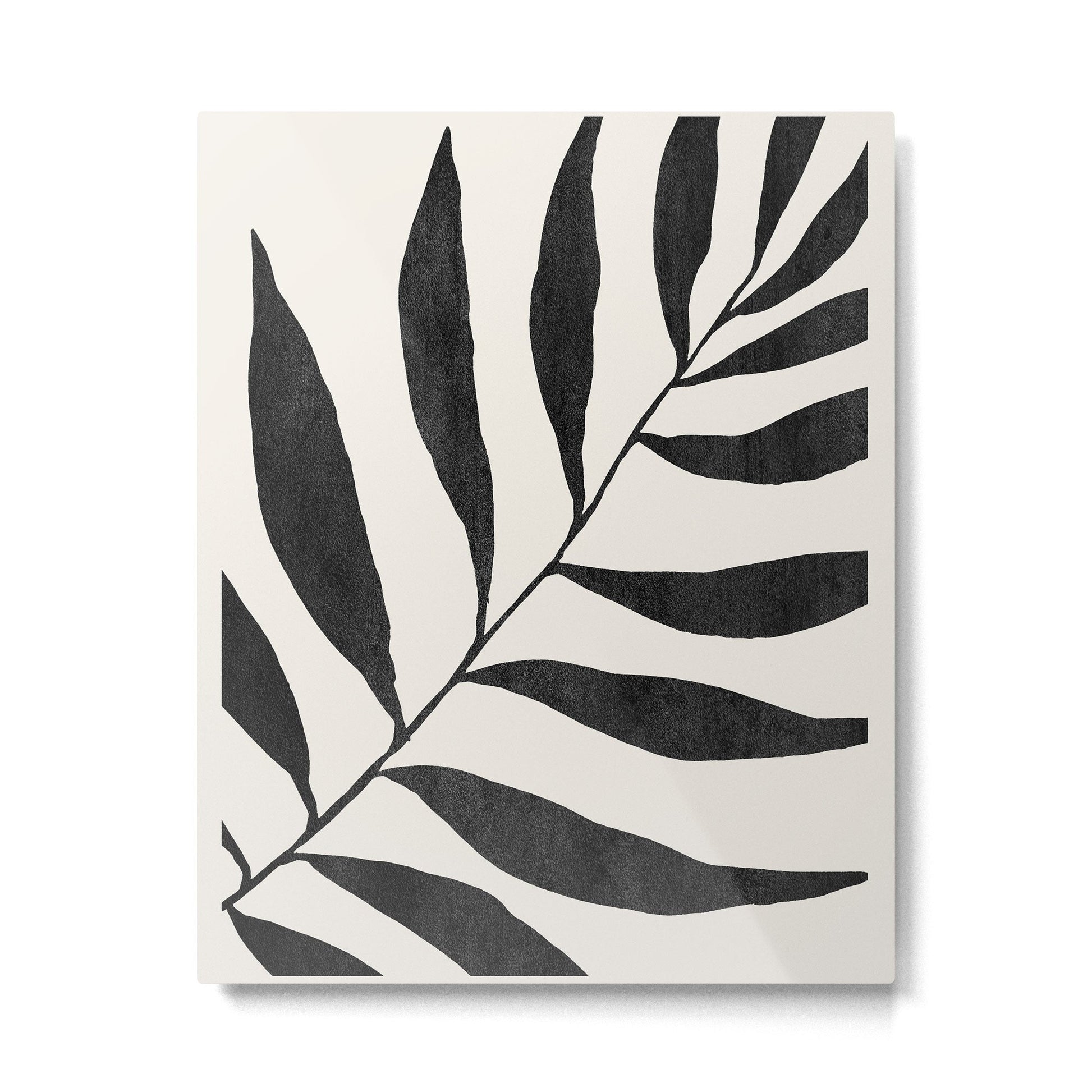 Minimal Abstract Art Plant 26 Metal Print | TeksDecor