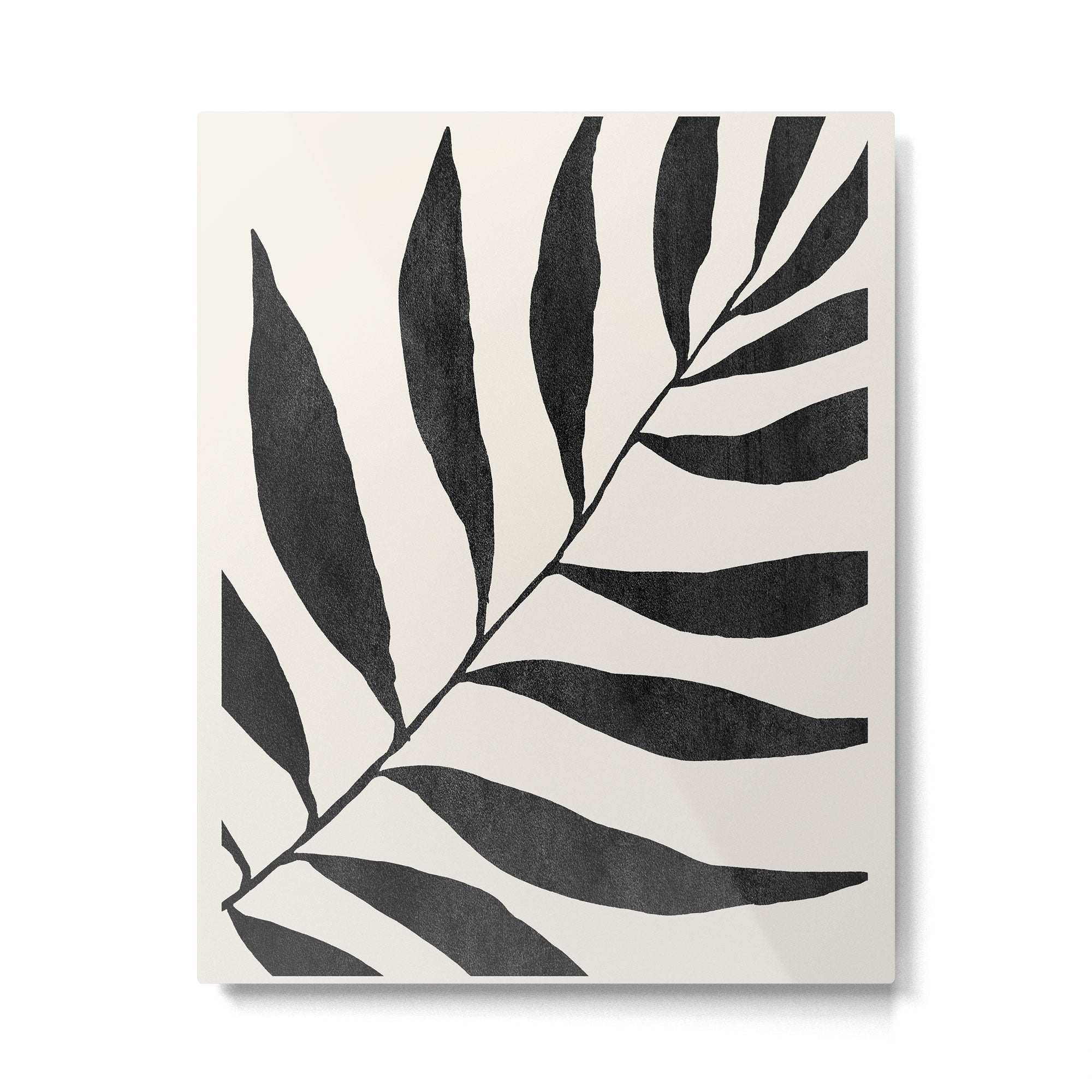 Minimal Abstract Art Plant 26 Metal Print | TeksDecor