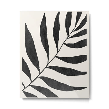 Minimal Abstract Art Plant 26 Metal Print | TeksDecor