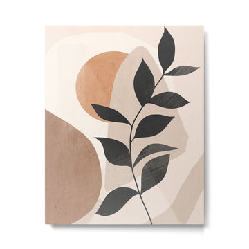 Minimal Abstract Art Plant 4 Metal Print | TeksDecor