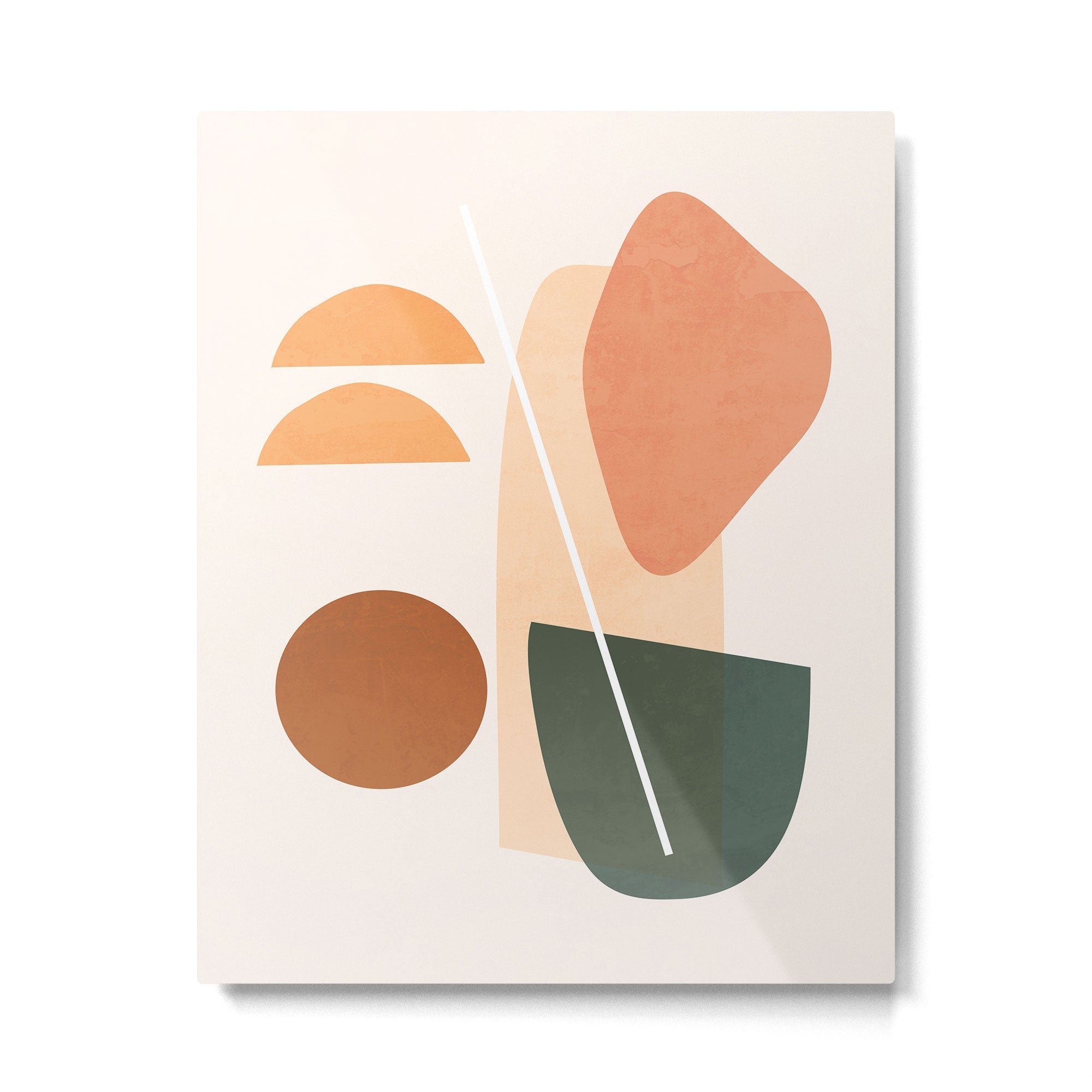 Minimal Abstract Shapes 14 Metal Print | TeksDecor