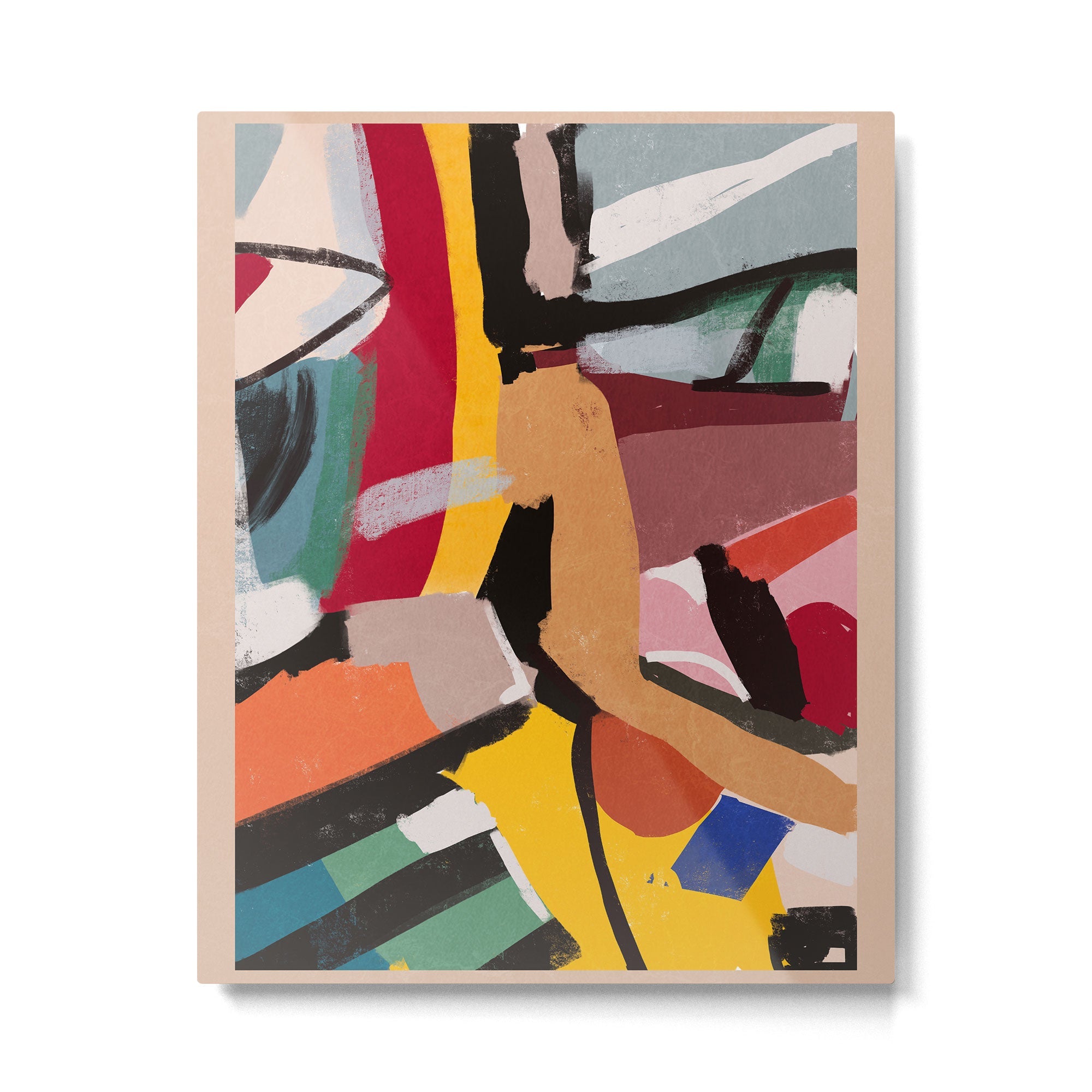 Modern Abstract Art 60 Metal Print | TeksDecor